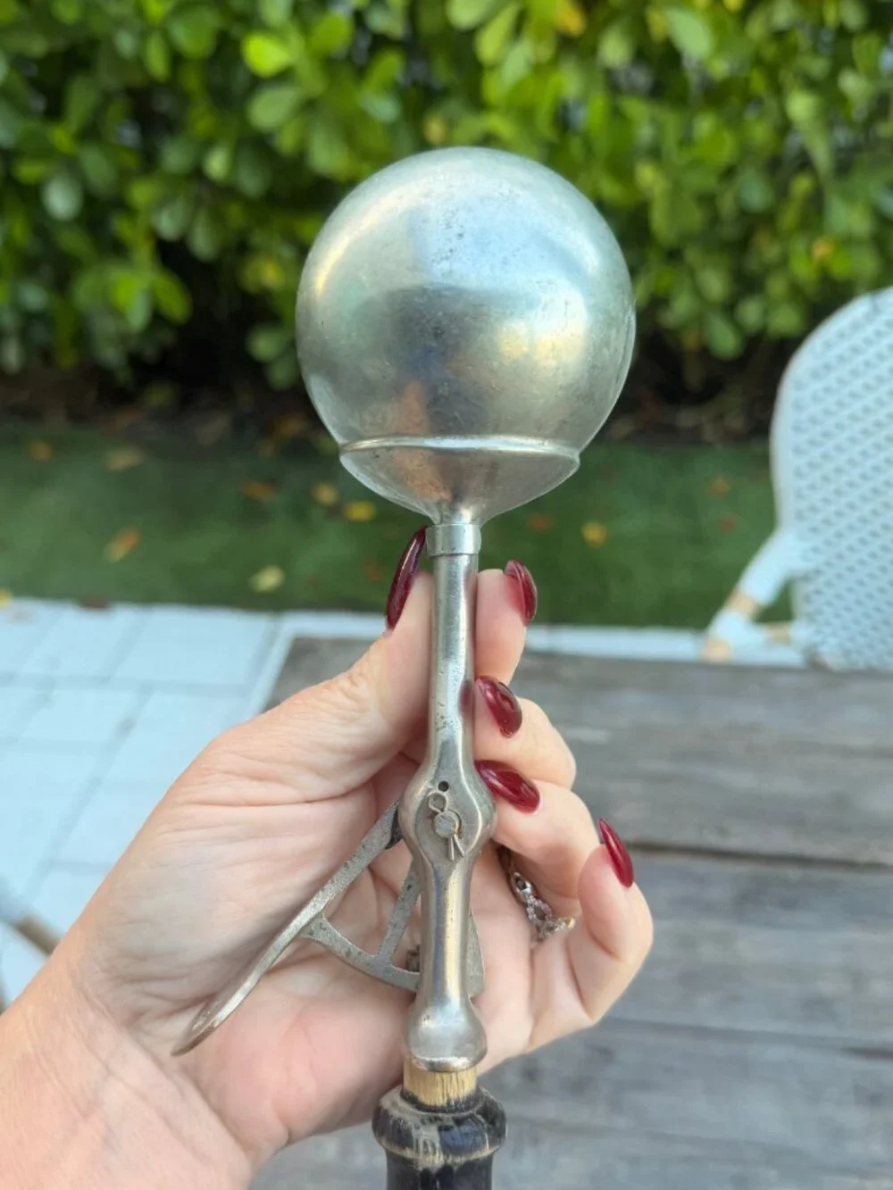 Vintage Antique Ice Cream Scoop Lot Gilchrist No 31 Wood Handle & Echo Scoop